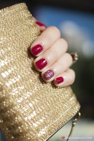 3D Glitter Feature Nail – YSL & Hello Darling Glitterbug Unicornicopia